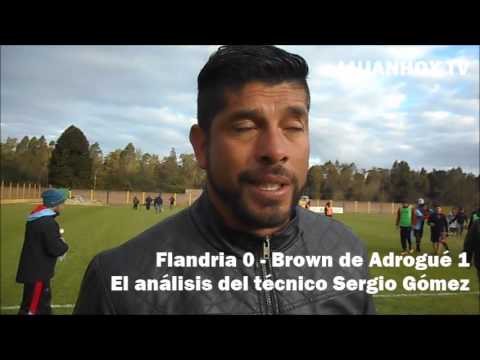 Sergio Gómez analizó la derrota de Flandria ante Brown de Adrogué