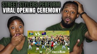 🇿🇦 STREET STYLERS Perform Viral Opening Ceremony | American Couple Reacts to South Africa