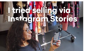 Selling on Instagram stories - How to sell handmade items online