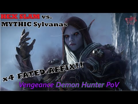 Mythic Sylvanas | x4 Fated | Vengeance DH Tank PoV