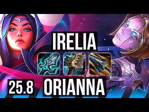 IRELIA vs ORIANNA (MID) | 6 solo kills | EUW Grandmaster | 25.8