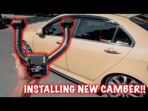 ACURA TSX K-TUNED UPPER CONTROL ARM INSTALL!!