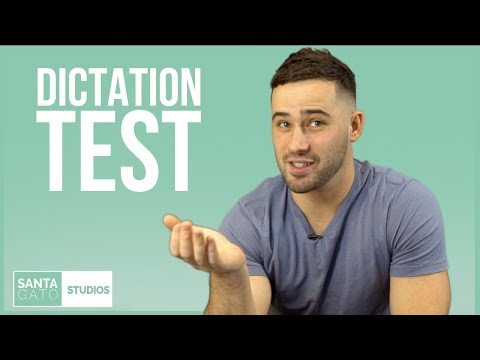 Joe Santagato Takes A Dictation Test