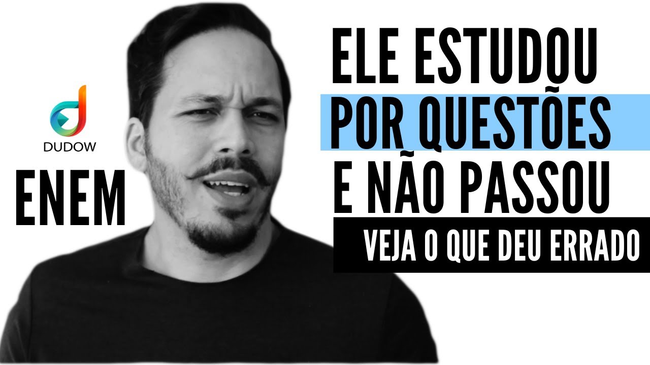 Nunca faça isso quando for estudar por questões do ENEM