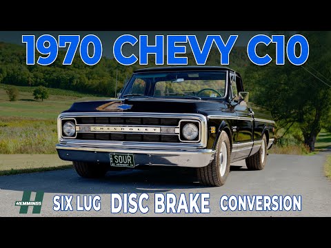 FRONT DISC BRAKES: Dropped spindles with a disc brake upgrade for 1967-1972 Chevy C10s.