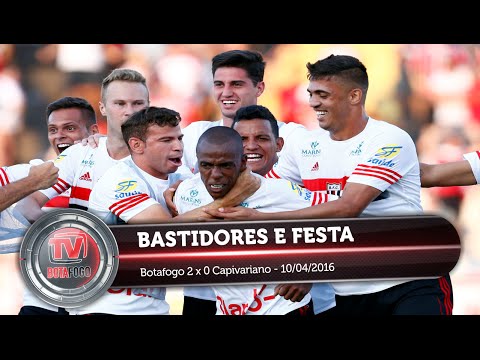 BASTIDORES E FESTA - Botafogo 2 x 0 Capivariano - 10/04/2016