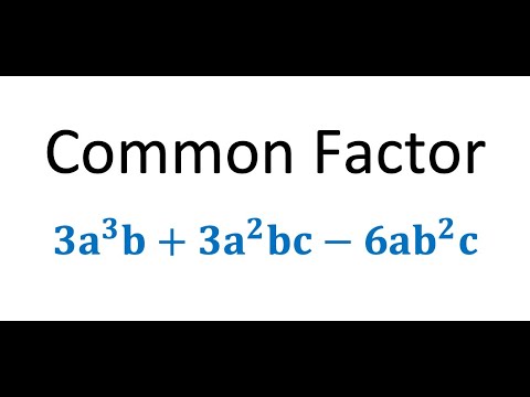 , title : 'Factoring | Common Factors (Grade 10)'