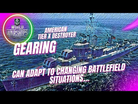 Destroyer USS GEARING wows: jack-of-all-trades - World of Warships #wows #worldofwarships #gaming