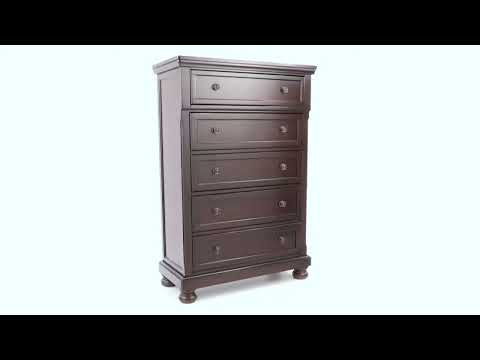 porter dresser rustic brown Ashley Furniture Porter Rustic Brown King Sleigh Bed main image 0