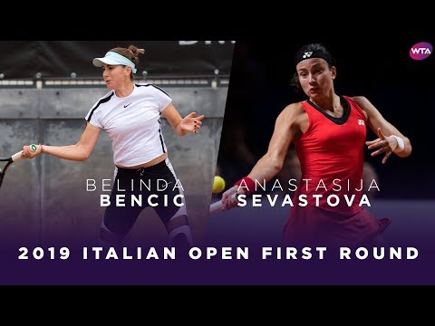 Belinda Bencic vs. Anastasia Sevastova | 2019 Italian Open First Round | WTA Highlights