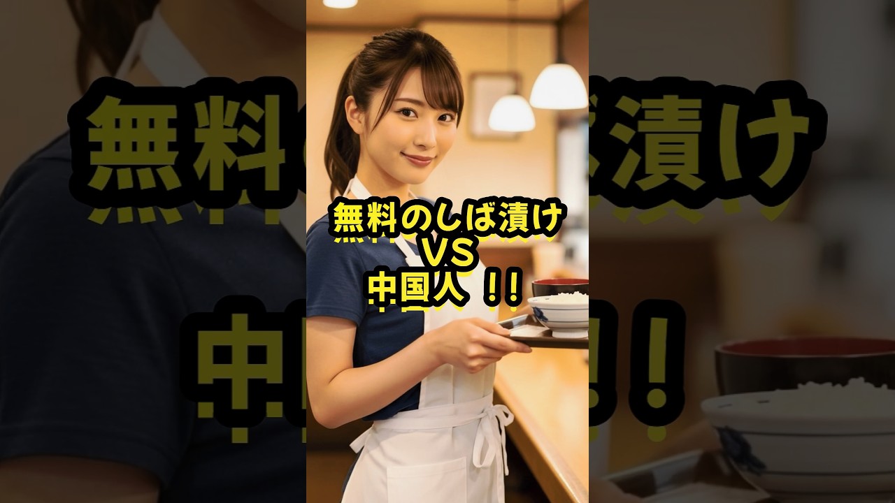 無料のしば漬けvs中国人　#ai #スカッと #おもしろ  #ジョーク  #エピソード