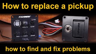 How to replace or repair an acoustic guitar pickup and preamp (piezo pickup)