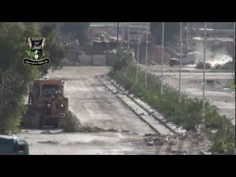 استهداف احدى آليات النظام بالقرب من ثكنة كمال مشارقة في العاصمة دمشق