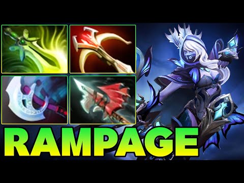 Rampage + 25 Kills Drow Ranger Dota 2 !! Dota 2 Drow Ranger Pro Gameplay Build Carry Safelane 7.40