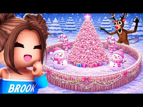 We Built The CUTEST CHRISTMAS BASE In 99 Nights In The Forest!