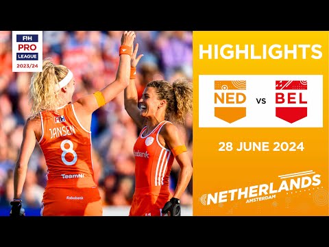 FIH Hockey Pro League 2023/24 Highlights - Netherlands vs Belgium (W) | Match 2