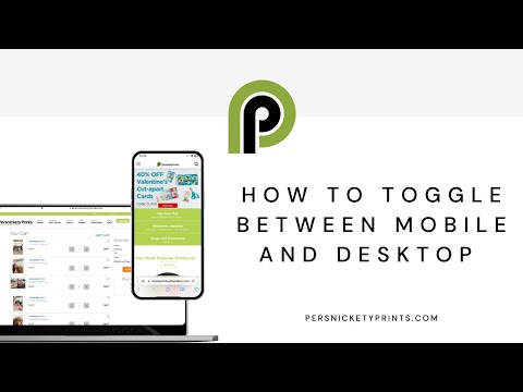 Order on Your Phone & Toggle to Desktop | Persnickety Prints All New Ordering System