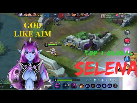 MLBB S18: Top 1 Global Selena by Ardam | Godlike aim!!!