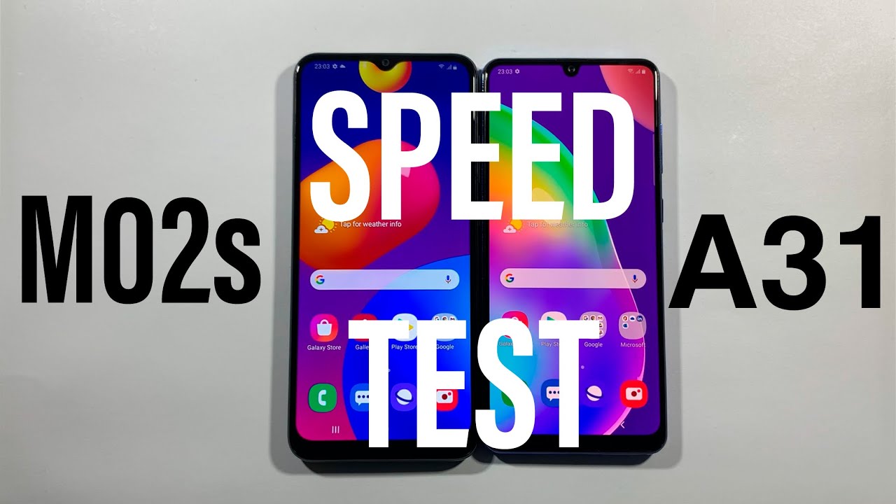 Samsung M02s vs Samsung A31 Comparison Speed Test