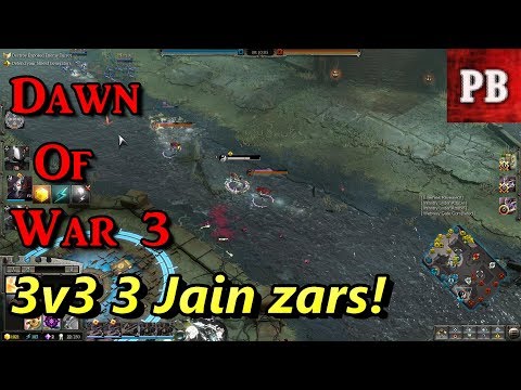 Jain Zar vs 2 Jain Zars! - 3v3 - Dawn of War 3 HD