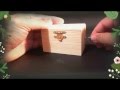 Music Box BLUE DANUBE Wooden Hand Crank Music Box Blue Danube Waltz