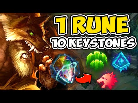 UTILIZE EVERY KEYSTONE WITH OMNISTONE UDYR! MY SECRET RUNE PICK - League of Legends