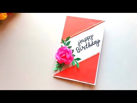 Beautiful Handmade Birthday card idea-DIY Greeting Cards for Birthday.