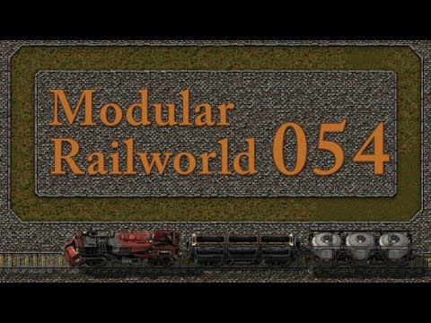 Factorio Modular Railworld #54 - Train Stations Or The Unexpected Mess of Pipes and Belts
