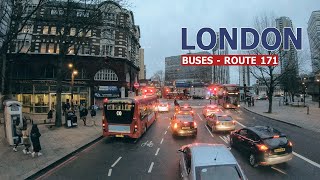 London Bus[4] - Heading to the 'Camberwell' (Route 171) | London City Tour, U.K.