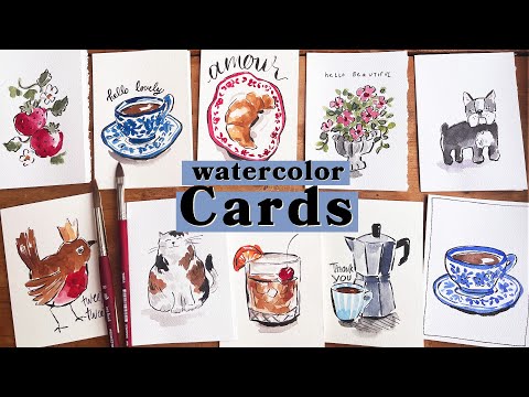 Want to make your own watercolor cards? Here’s how!