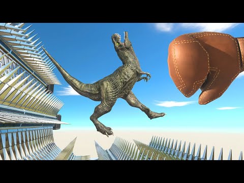 Super Boxing Glove Punch in Grinders - Animal Revolt Battle Simulator