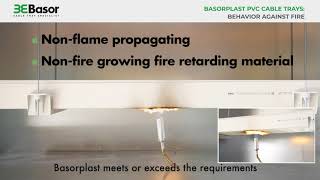 Basorplast PVC cable trays  Behavior against fire final