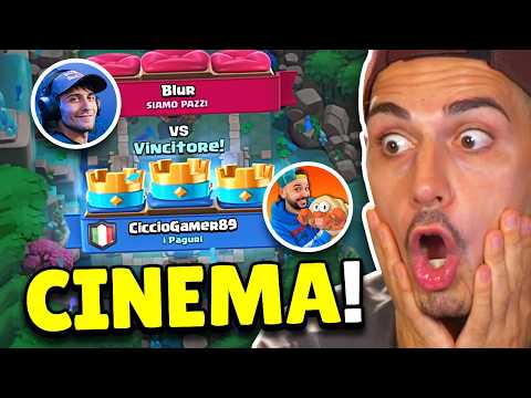 CICCIO vs BLUR 🔥 REAGISCO allo SCONTRO LEGGENDARIO su CLASH ROYALE!
