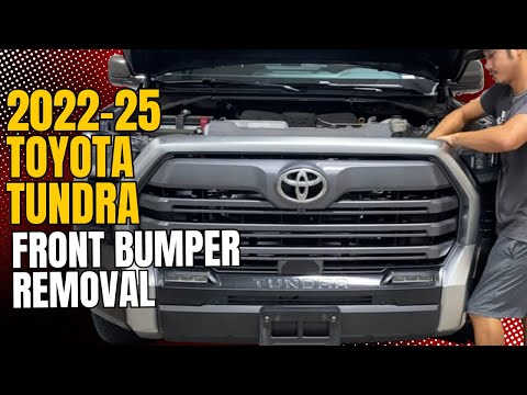 2022-2025 Toyota Tundra Front Bumper Removal