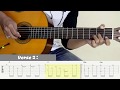 LOVE OF MY LIFE - Queen - Fingerstyle Guitar Cover - Tutorial TAB.