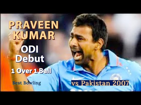 Praveen Kumar ODI Debut Match vs Pakistan 2007 | First Over's First Ball | IND vs PAK