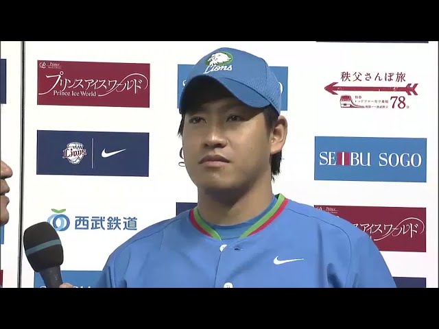 ライオンズ牧田投手・炭谷選手ヒーローインタビュー 2014/6/27 ライオンズ対ホークス