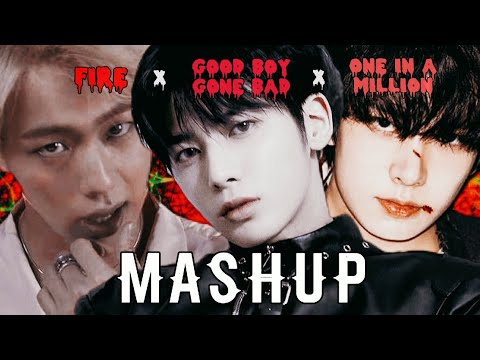 BTS x TXT x ENHYPEN - 'FIRE x Good Boy Gone Bad x One In A Billion' MASHUP