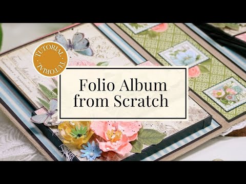 How to Make a Folio Album from Scratch | Botanical Tea Keepsake Kit Tutorial