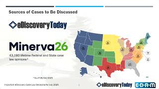 Important eDiscovery Case Law Decisions for July 2025