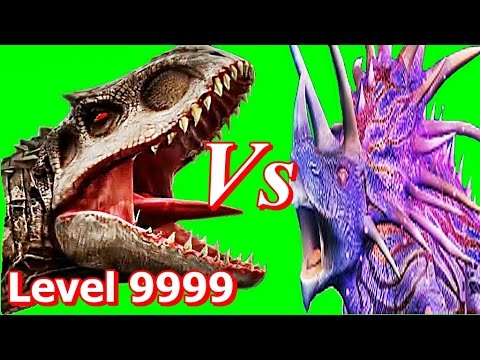 BOSS JUGGERNAUT 32 VS INDOMINUS REX Level 999 in Jurassic World The Game:Gameplay 2016