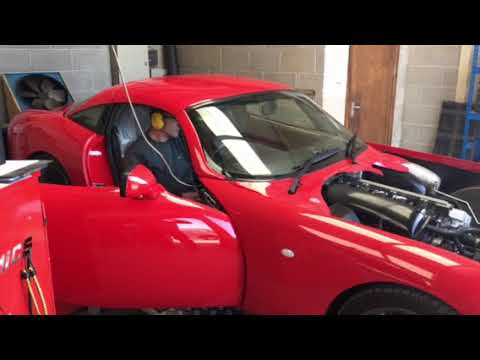 TVR Tuscan on Rolling Road with Joolz