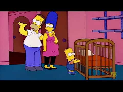 Homer's Reverse Psychology: "Leave the baby with his little crib." (The Simpsons)