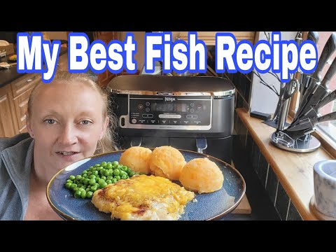 Ninja Air Fryer Cheese and Tomato Hake | Air Fryer Fish Recipe