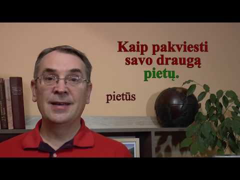 LITHUANIAN LESSON 139 - LUNCH - Šaukštai popiet