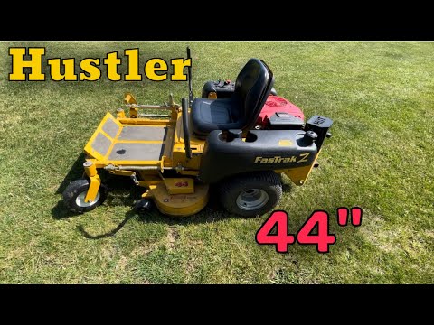 Hustler Fastrak Z 44” Zero Turn mower review. #hustler #mower