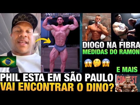 RAMON E PHIL HEATH JUNTOS ? PHIL ESTÁ EM SÃO PAULO - PACHO TIRA MEDIDAS DO RAMON + DIOGO INCRIVEL