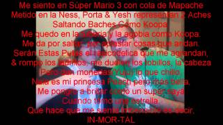 super mareo bros con porta letra