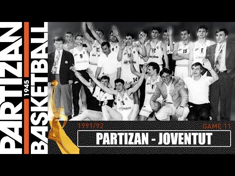 PARTIZAN - JOVENTUT 76-75 | GAME#11 EUROLEAGUE 91/92 |