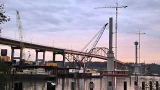 preview picture of video 'PORT MANN BRIDGE OCTOBER 18 2010 COPYRIGHT BCNEWSVIDEO'